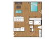 Main Street Flats Studio A + E Floor Plan Main Street Flats Studio A + E Floor Plan